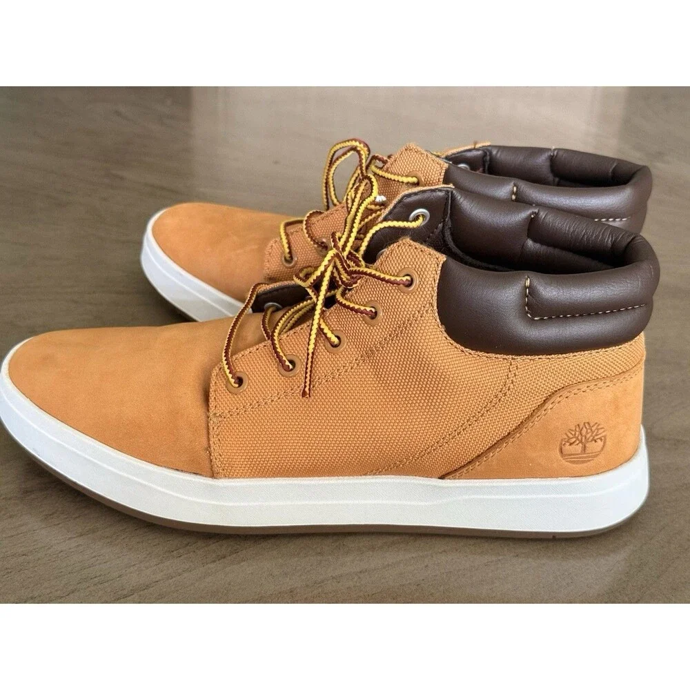 Timberland Davis Square Fabric and Leather Chukka Boots Men's Size 8